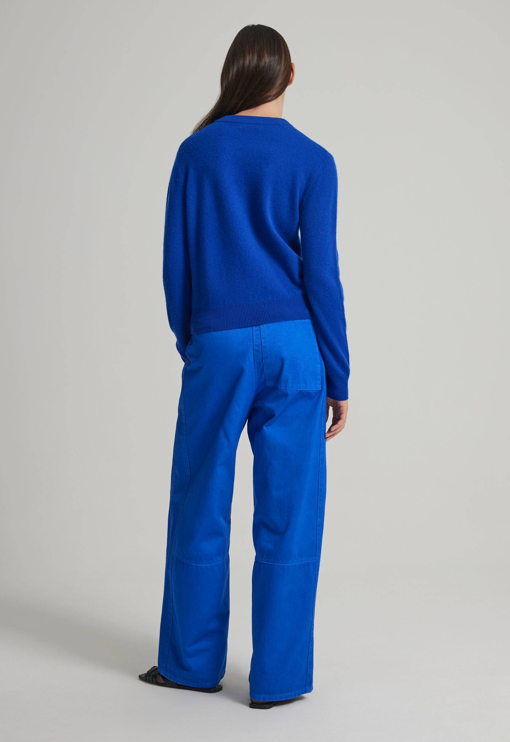 Jac+Jack PETER CASHMERE SWEATER in Aerial Blue